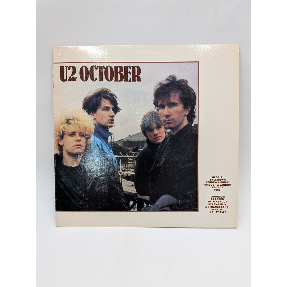 U2 October Vinyl LP Record 1981 Island Records ILPS 9680 Rock Post-Punk Album